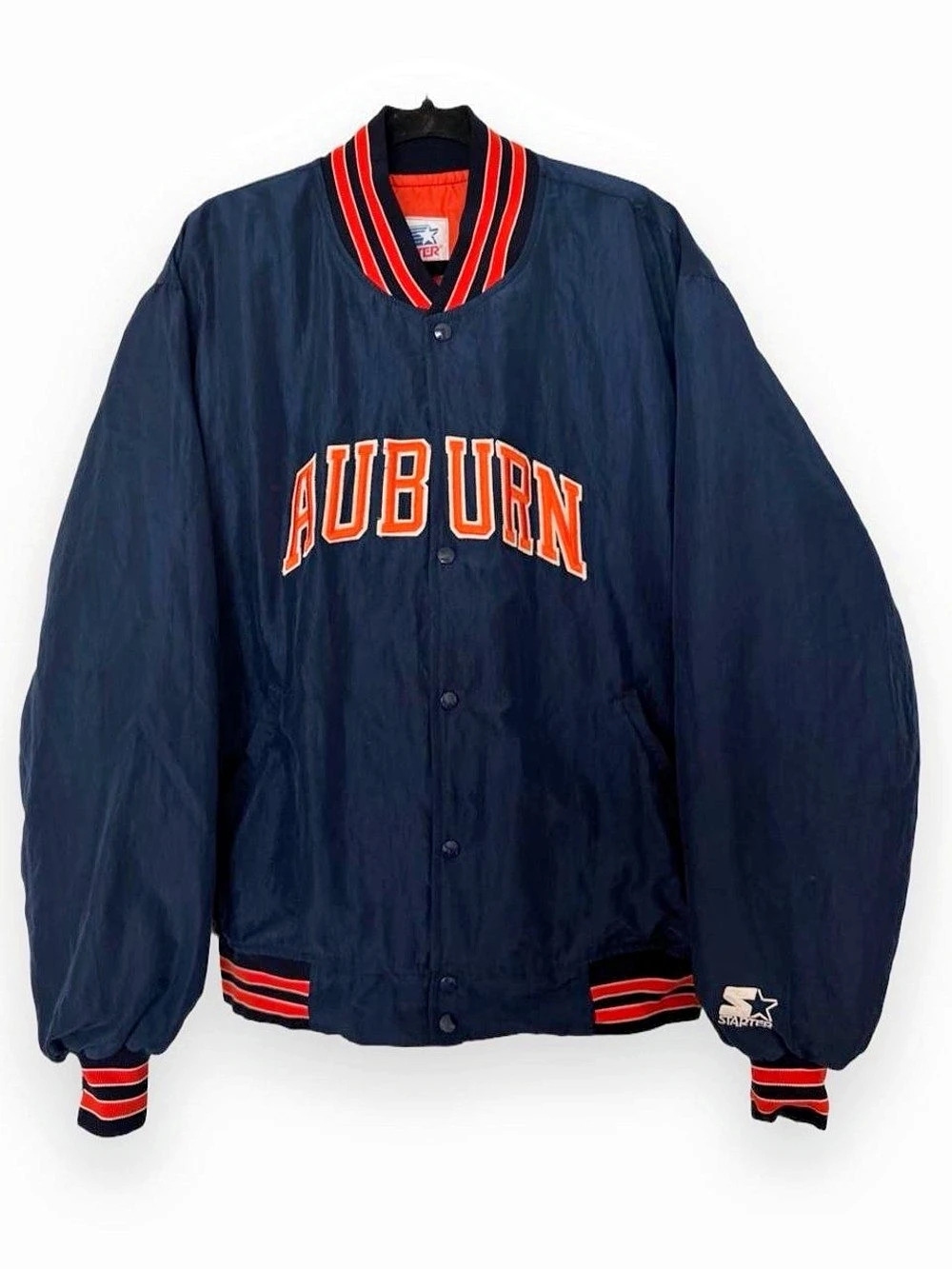 Vintage 80s 90s Auburn University Tigers varsity style Starter bomber jacket